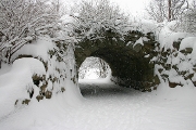 Stone Bridge in Winter
